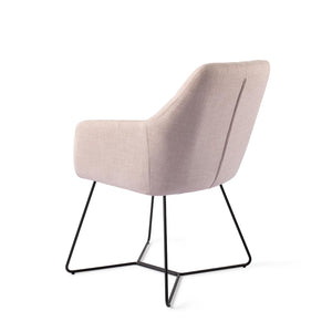 Jesper Home Noto eetkamerstoel Petal Pink beehive black