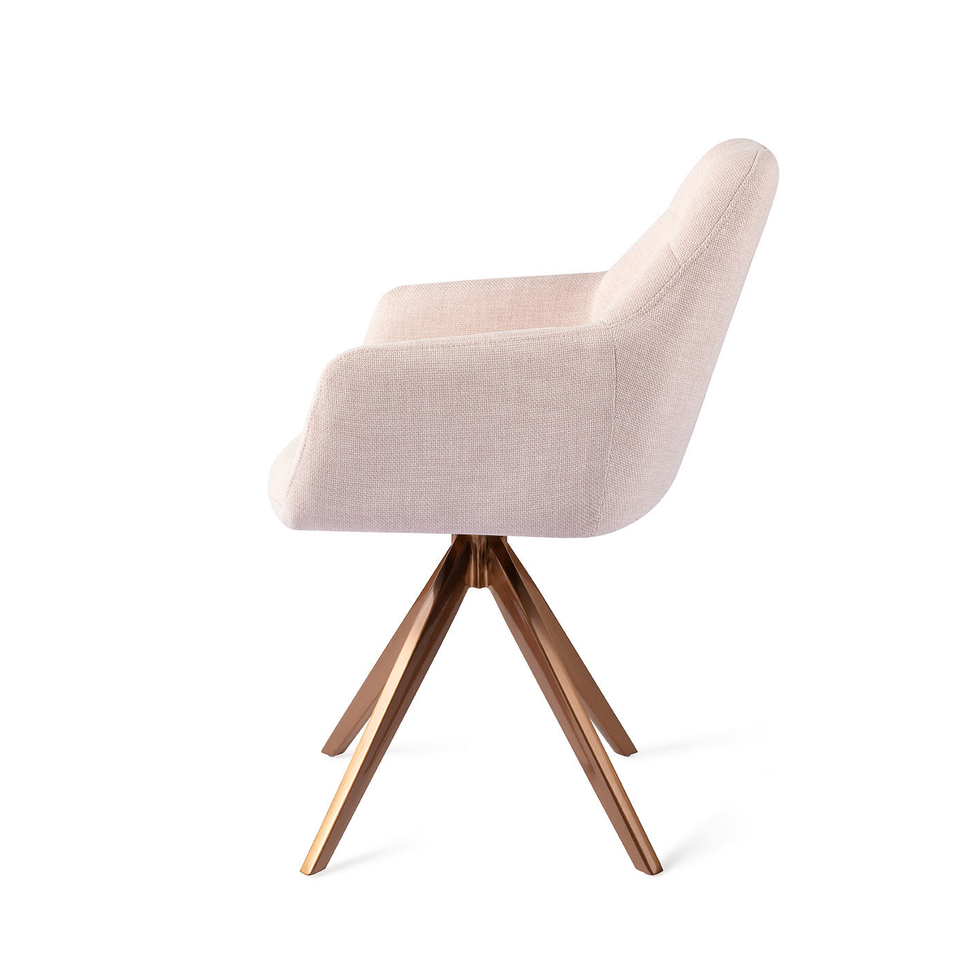 Jesper Home Noto eetkamerstoel Petal Pink turn rose