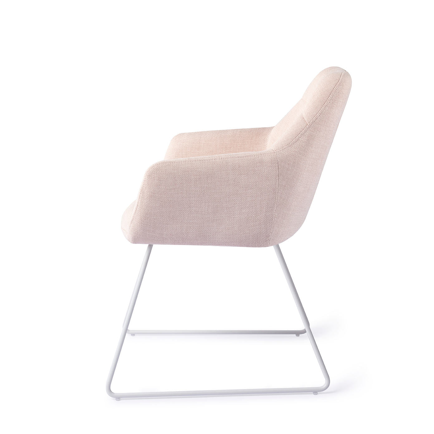Jesper Home Noto eetkamerstoel Petal Pink slide white
