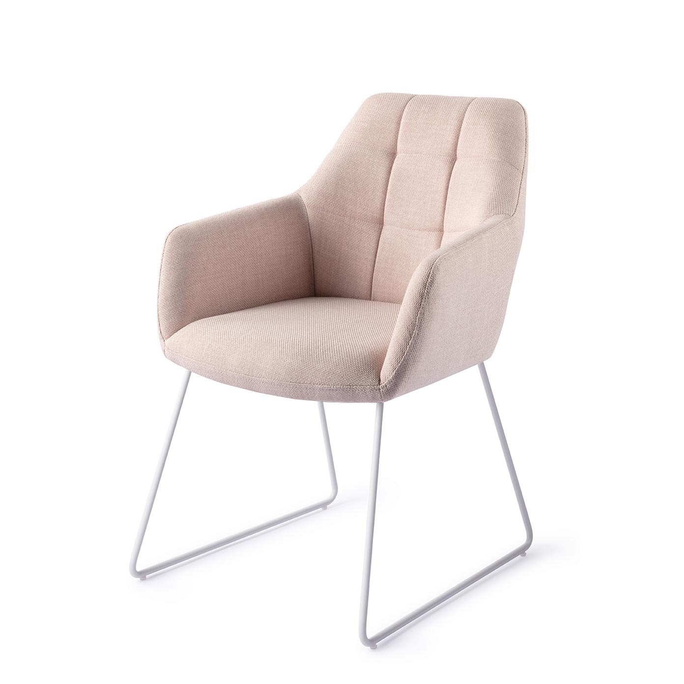Jesper Home Noto eetkamerstoel Petal Pink slide white
