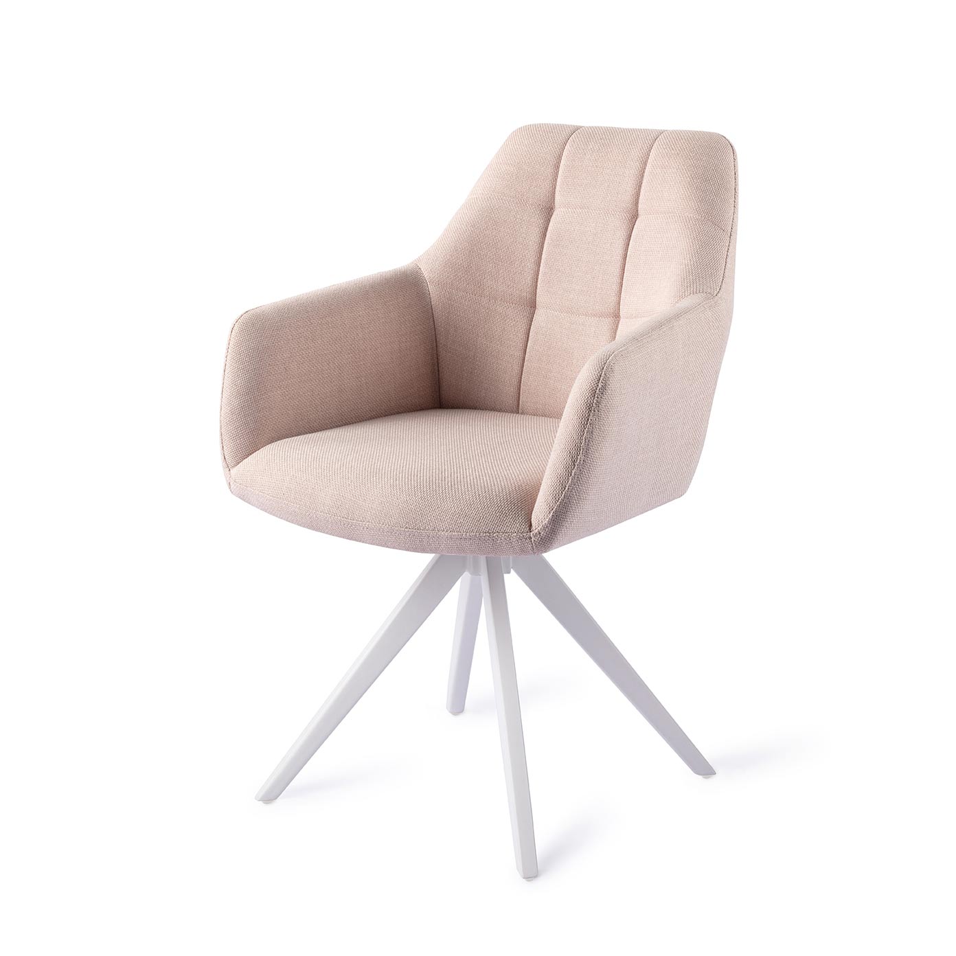 Jesper Home Noto eetkamerstoel Petal Pink turn white