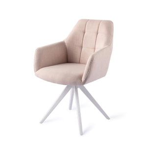 Jesper Home Noto eetkamerstoel Petal Pink turn white