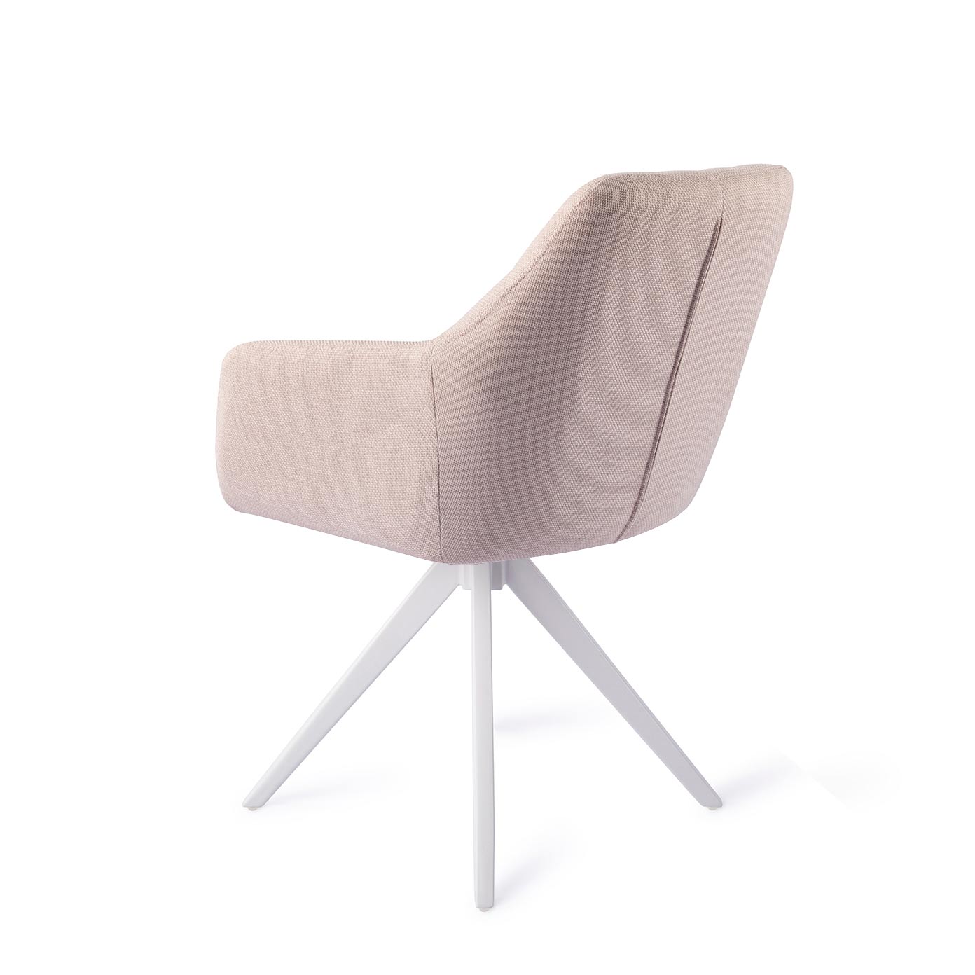 Jesper Home Noto eetkamerstoel Petal Pink turn white