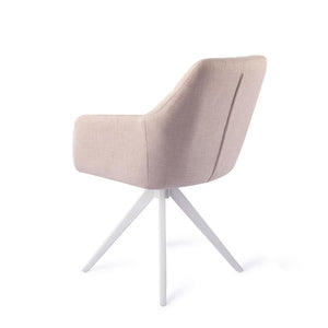 Jesper Home Noto eetkamerstoel Petal Pink turn white