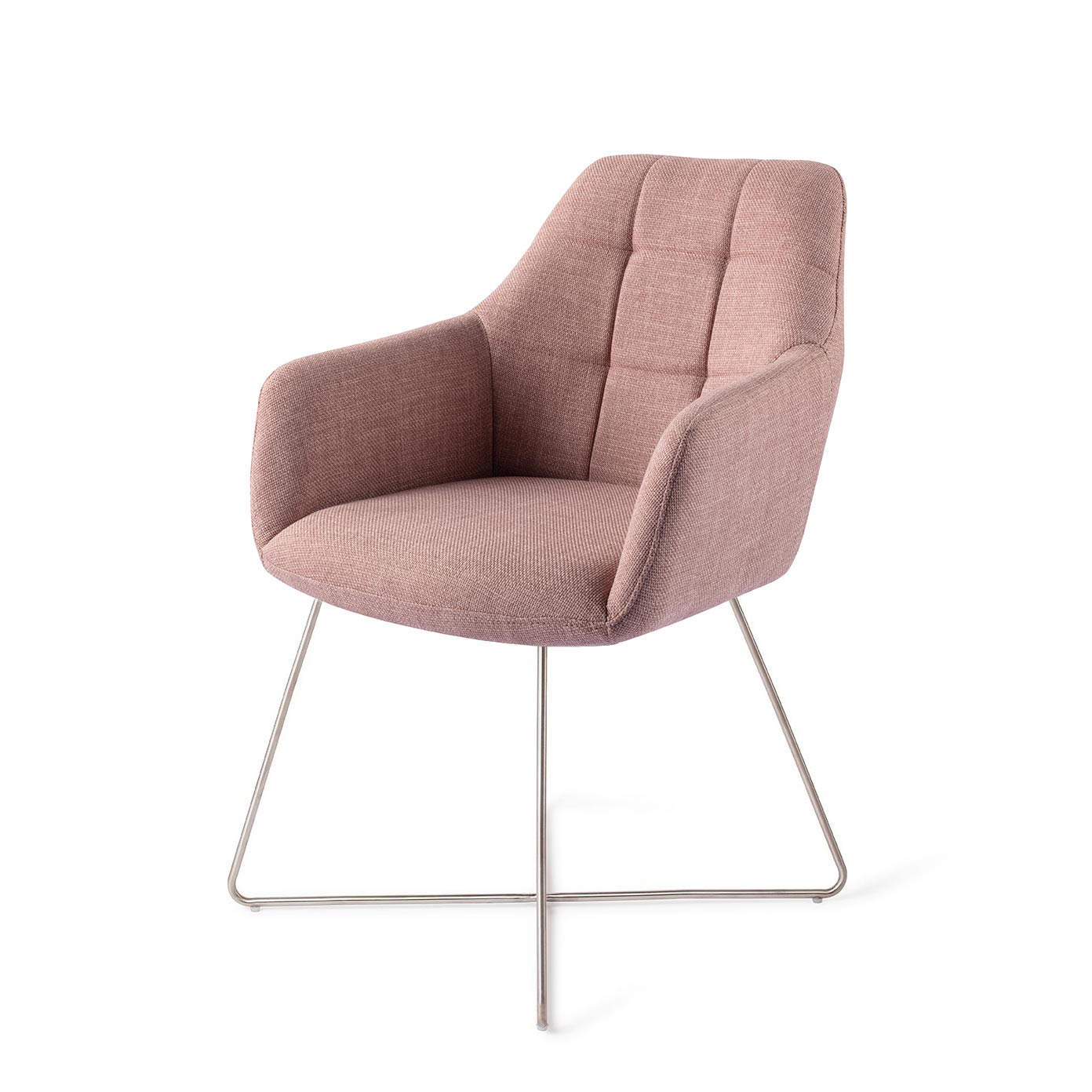Jesper Home Noto eetkamerstoel Vintage Rose cross steel