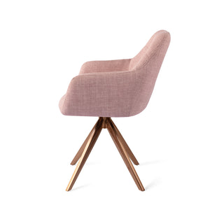 Jesper Home Noto eetkamerstoel Vintage Rose turn rose