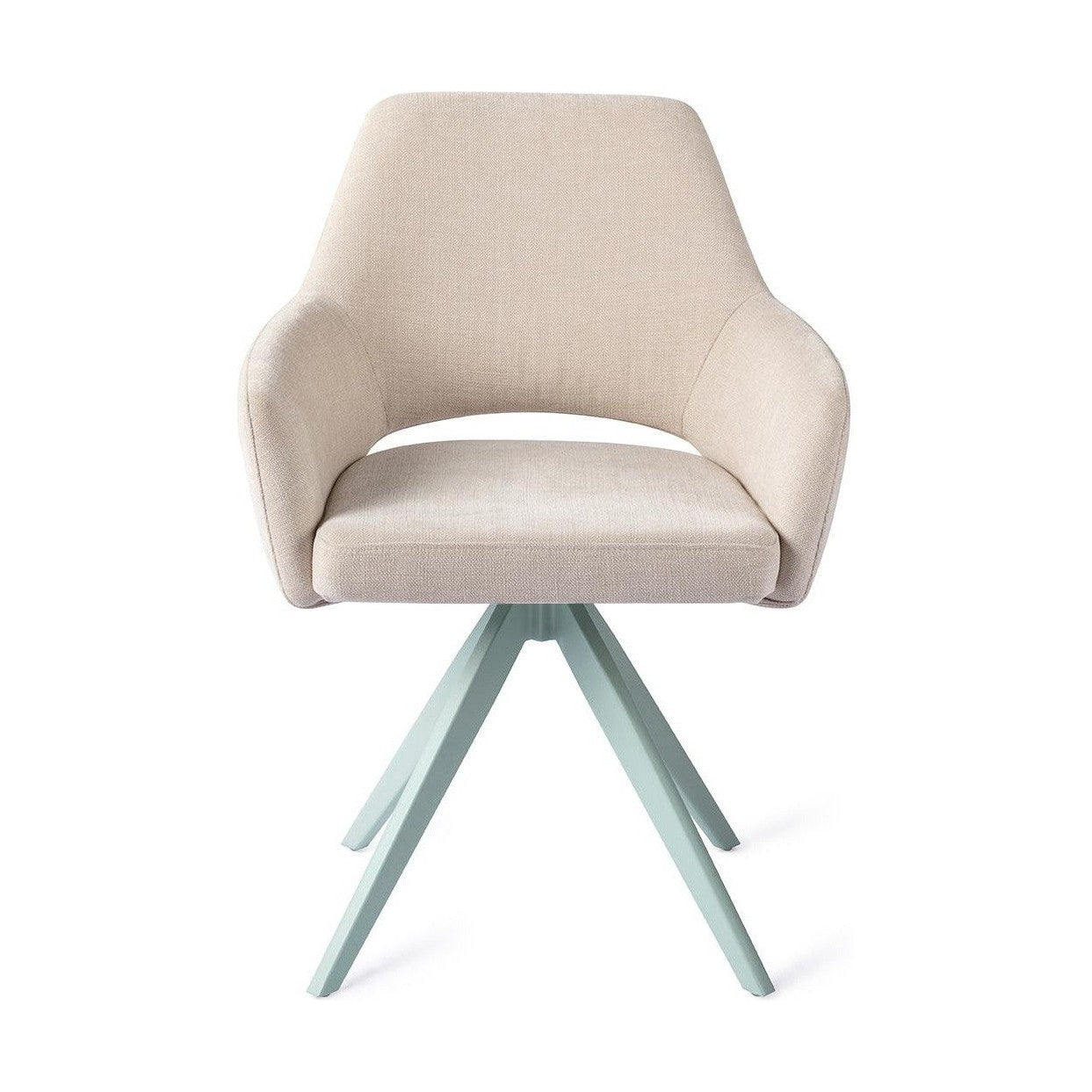 Jesper Home x HelloChair Yanai eetkamerstoel Beige Bliss turn mint