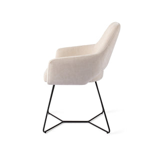 Jesper Home x HelloChair Yanai eetkamerstoel Beige Bliss beehive black