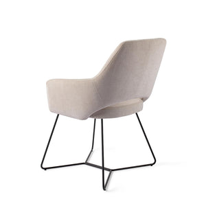 Jesper Home x HelloChair Yanai eetkamerstoel Beige Bliss beehive black