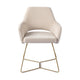 Jesper Home x HelloChair Yanai eetkamerstoel Beige Bliss beehive gold
