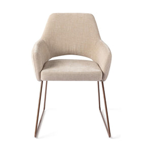 Jesper Home x HelloChair Yanai eetkamerstoel Canvas Cloud slide rose
