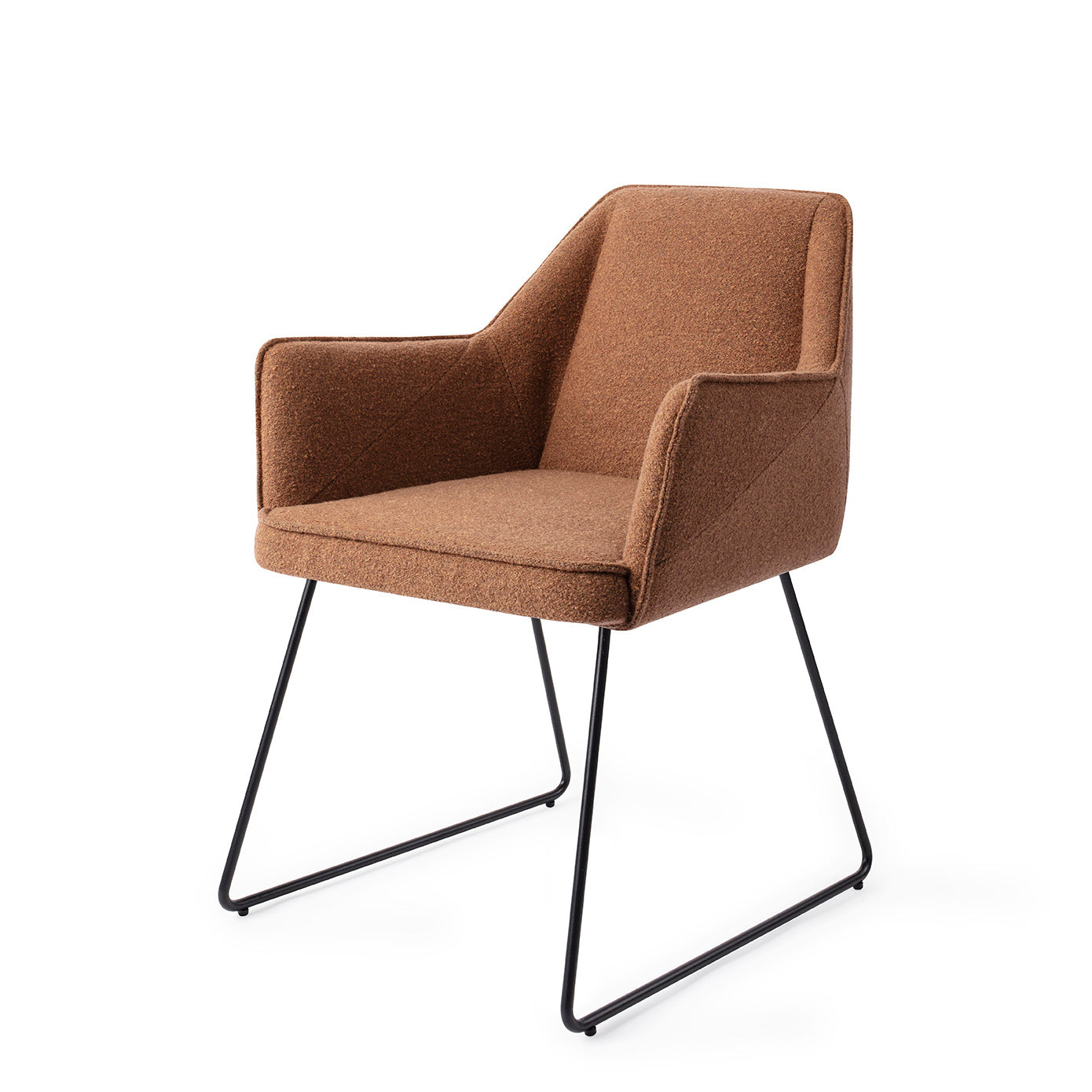 Jesper Home Tome eetkamerstoel Cinnamon Bun slide black