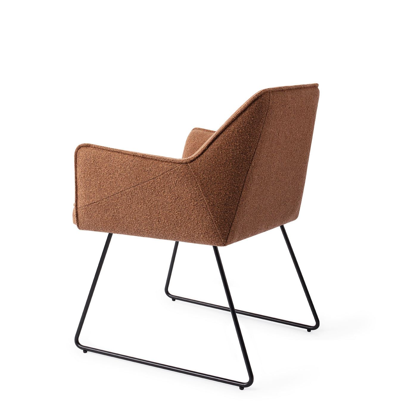 Jesper Home Tome eetkamerstoel Cinnamon Bun slide black