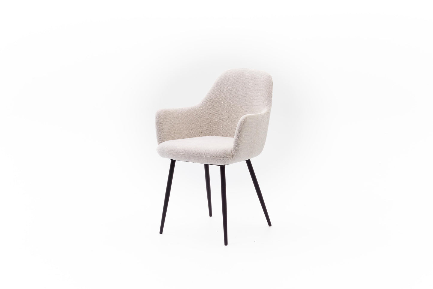 HelloChair HC29 Mijs eetkamerstoel Sneak Linen vierpoot zwart