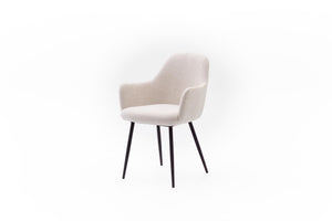 HelloChair HC29 Mijs eetkamerstoel Sneak Linen vierpoot zwart