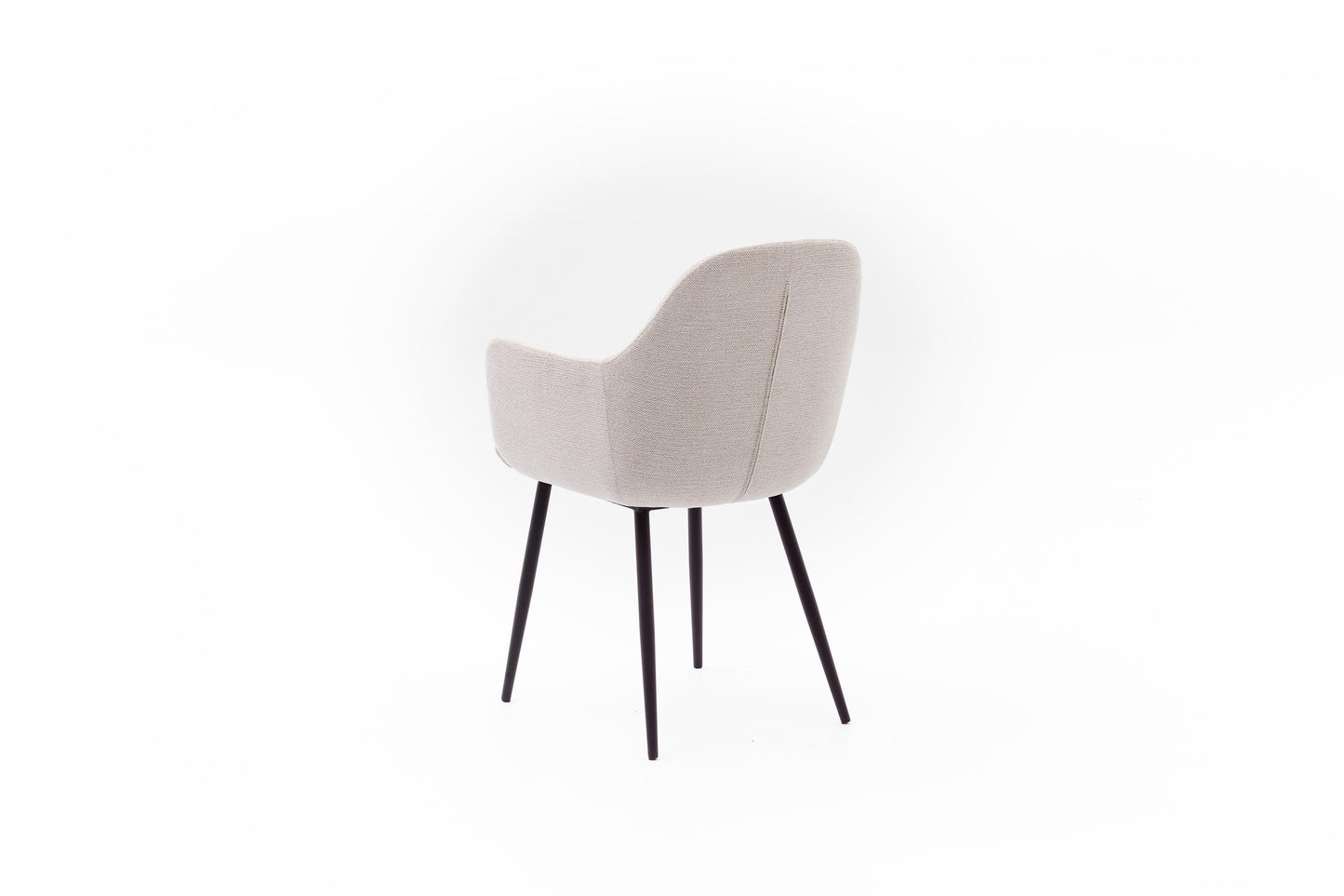HelloChair HC29 Mijs eetkamerstoel Sneak Linen vierpoot zwart