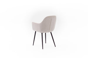 HelloChair HC29 Mijs eetkamerstoel Sneak Linen vierpoot zwart
