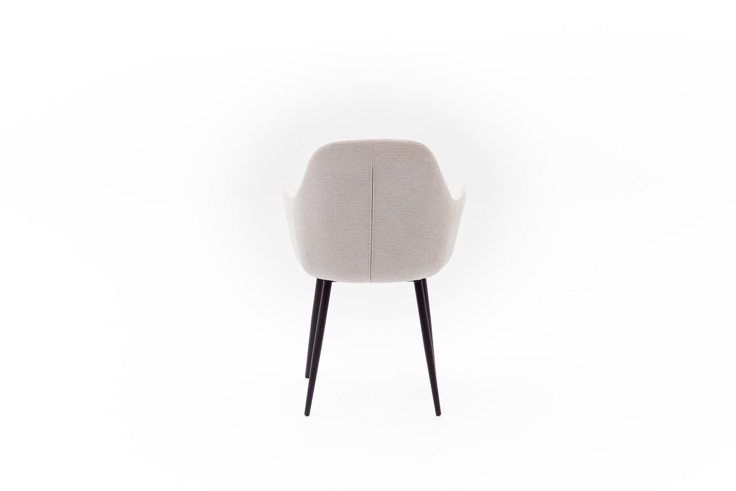 HelloChair HC29 Mijs eetkamerstoel Sneak Linen vierpoot zwart