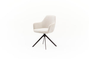 HelloChair HC29 Mijs eetkamerstoel Sneak Linen spinpoot zwart