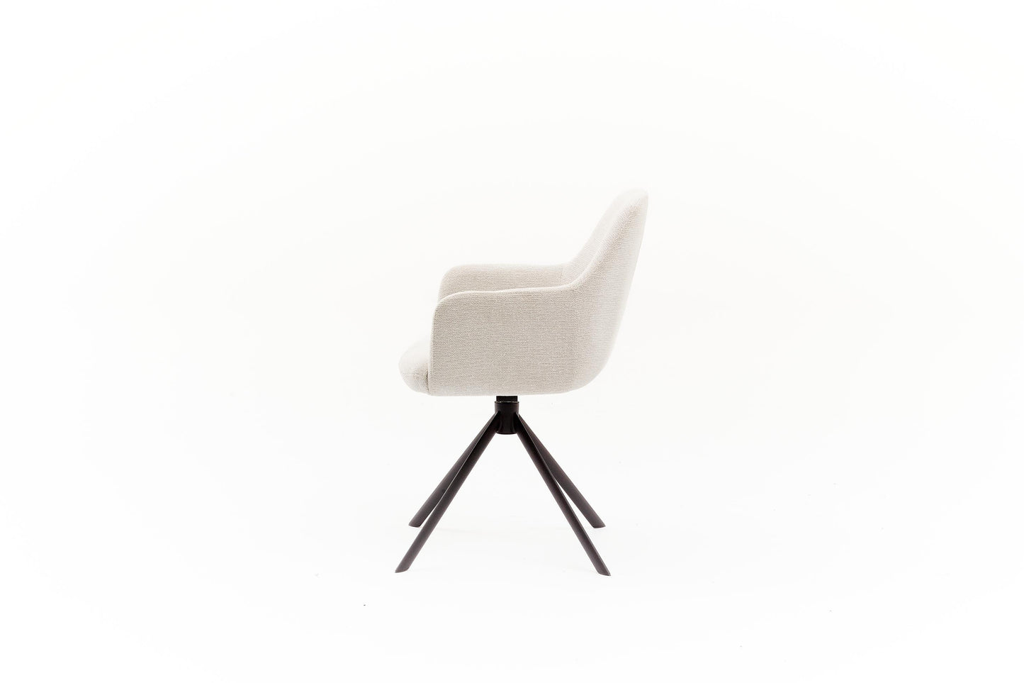 HelloChair HC29 Mijs eetkamerstoel Sneak Linen spinpoot zwart