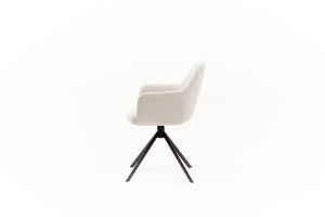 HelloChair HC29 Mijs eetkamerstoel Sneak Linen spinpoot zwart