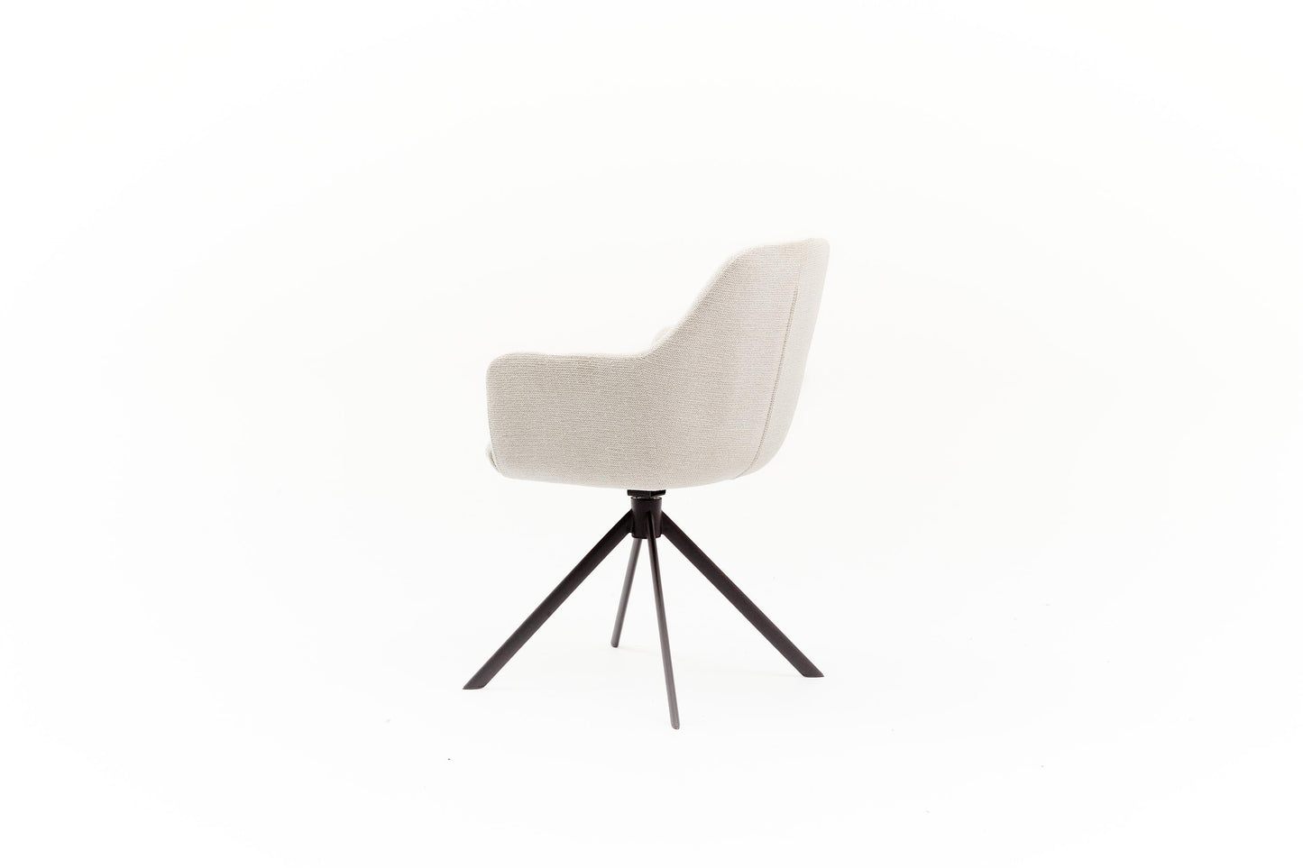 HelloChair HC29 Mijs eetkamerstoel Sneak Linen spinpoot zwart