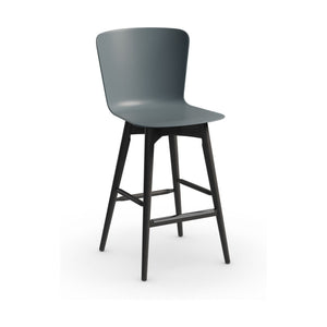 Midj Calla LR PP barkruk H68 Grijs onderstel essen zwart