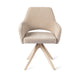 Jesper Home x HelloChair Yanai eetkamerstoel Canvas Cloud revolve oak bleach