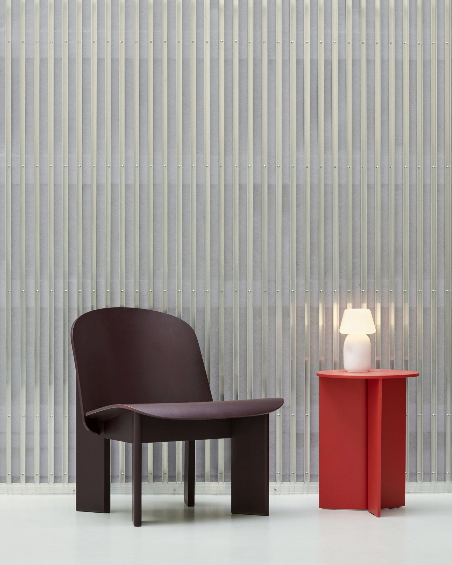 HAY Chisel fauteuil Dark Bordeaux