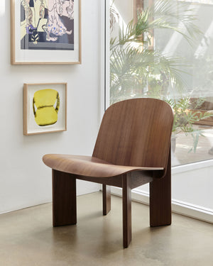 HAY Chisel fauteuil gelakt notenhout