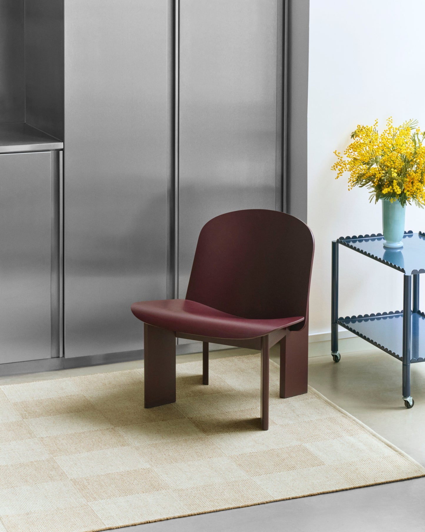 HAY Chisel fauteuil Dark Bordeaux