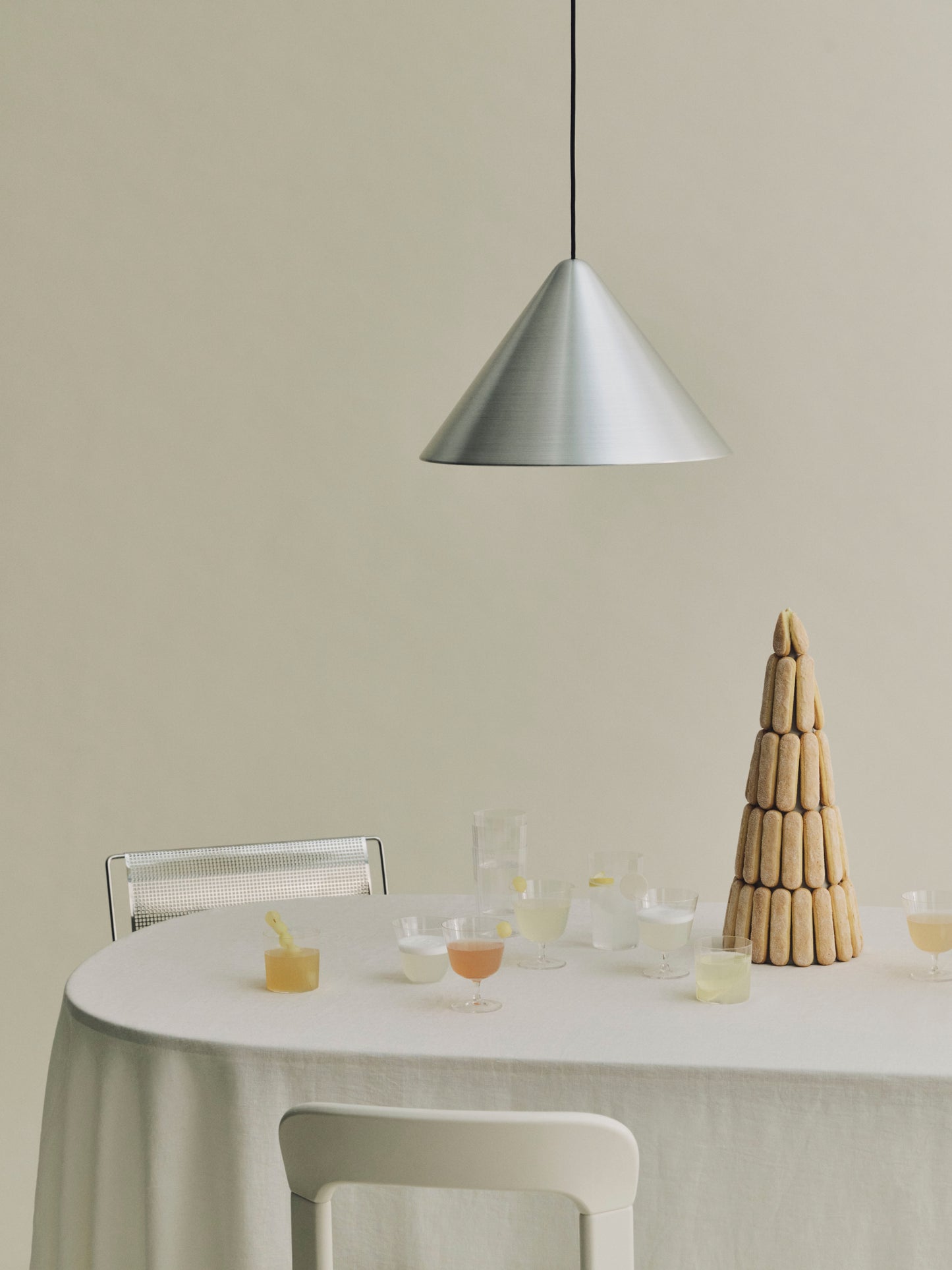 HAY Compass hanglamp Ø43 cm Brushed Aluminium