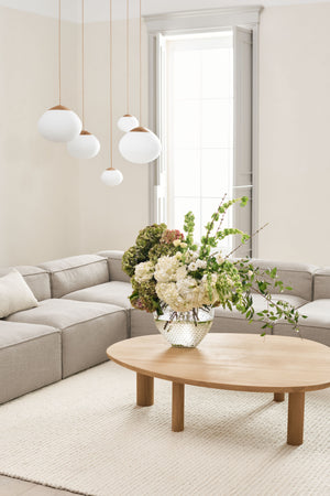 Bolia Acorn hanglamp Ø21 cm donker eiken glas