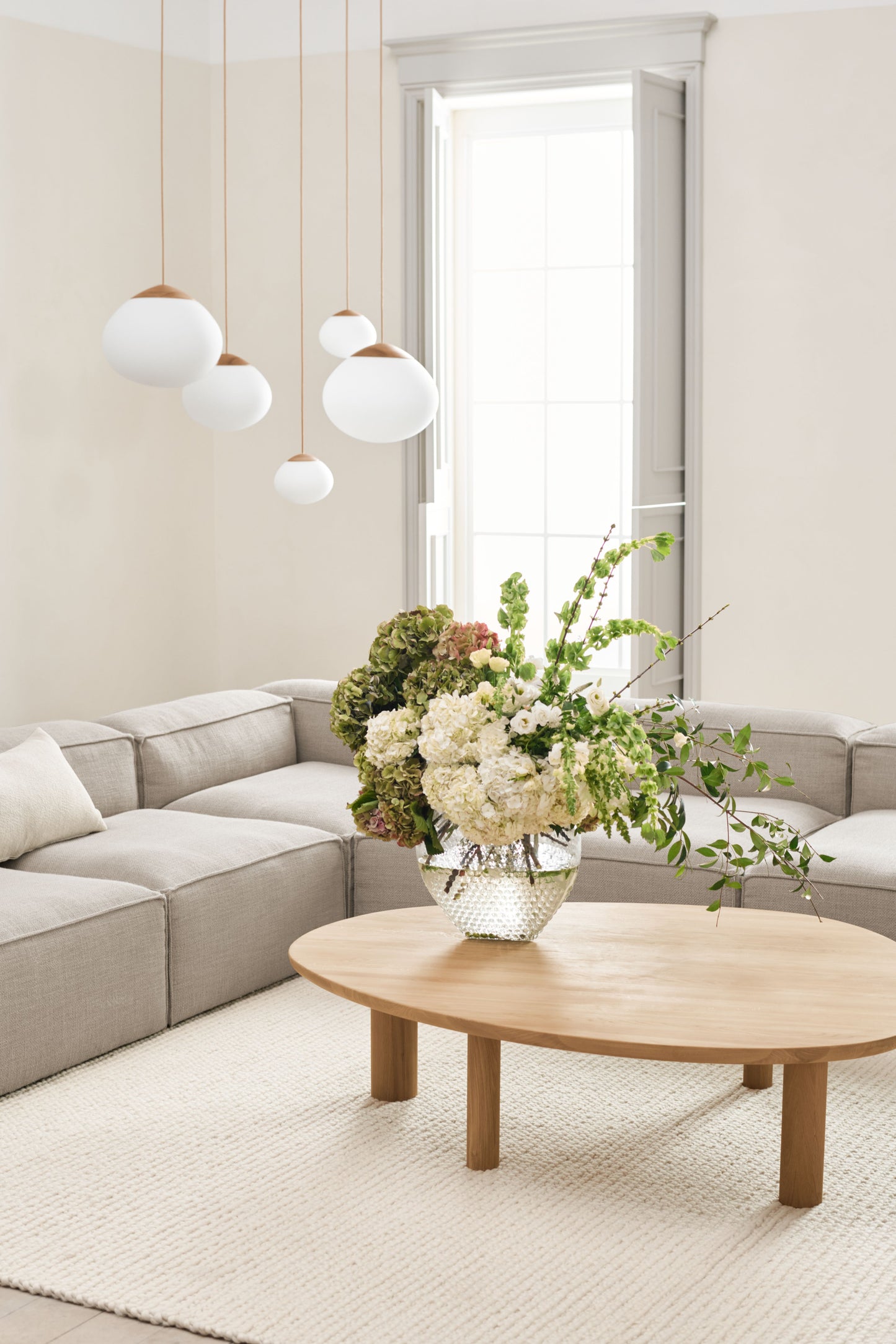 Bolia Acorn hanglamp Ø32 cm donker eiken glas
