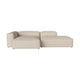 Bolia Cosima 3-zits bank 300 cm chaise longue links open eind Monza beige