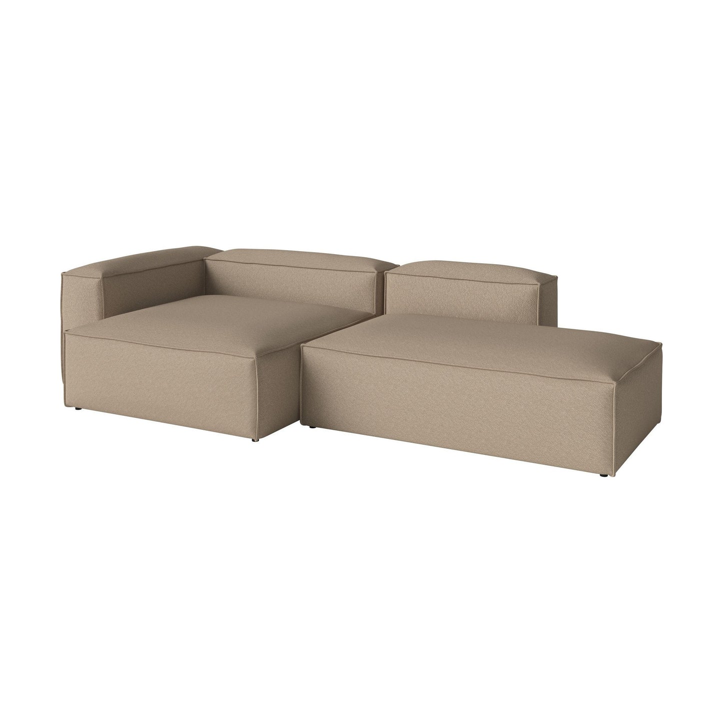 Bolia Cosima 3-zits bank 300 cm chaise longue links open eind Vilme dark beige