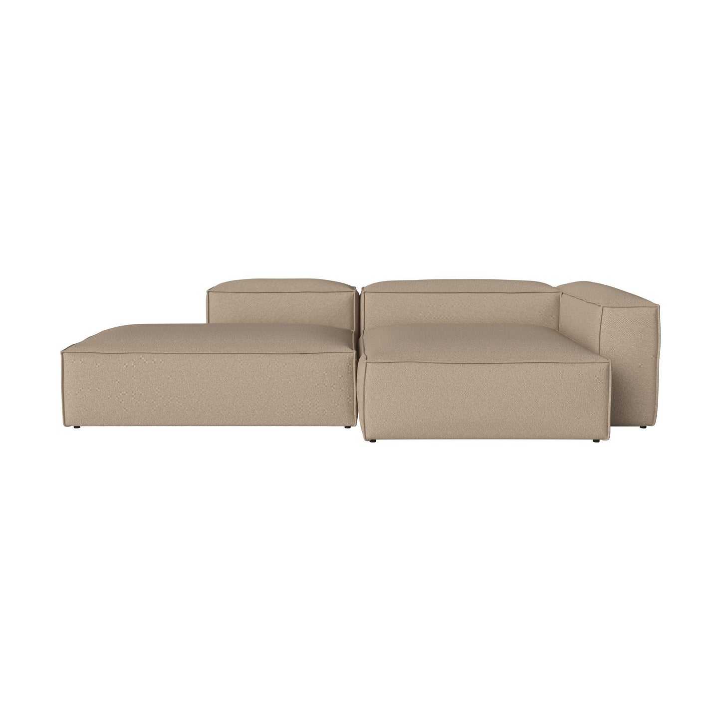 Bolia Cosima 3-zits bank 300 cm chaise longue rechts open eind Vilme dark beige