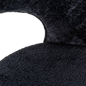 Richmond Savoy barkruk H82 chenille Black