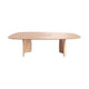 Mobitec Dolmen T0510 eettafel Deens ovaal met uitsparing 300x120 cm mat gelakt eiken