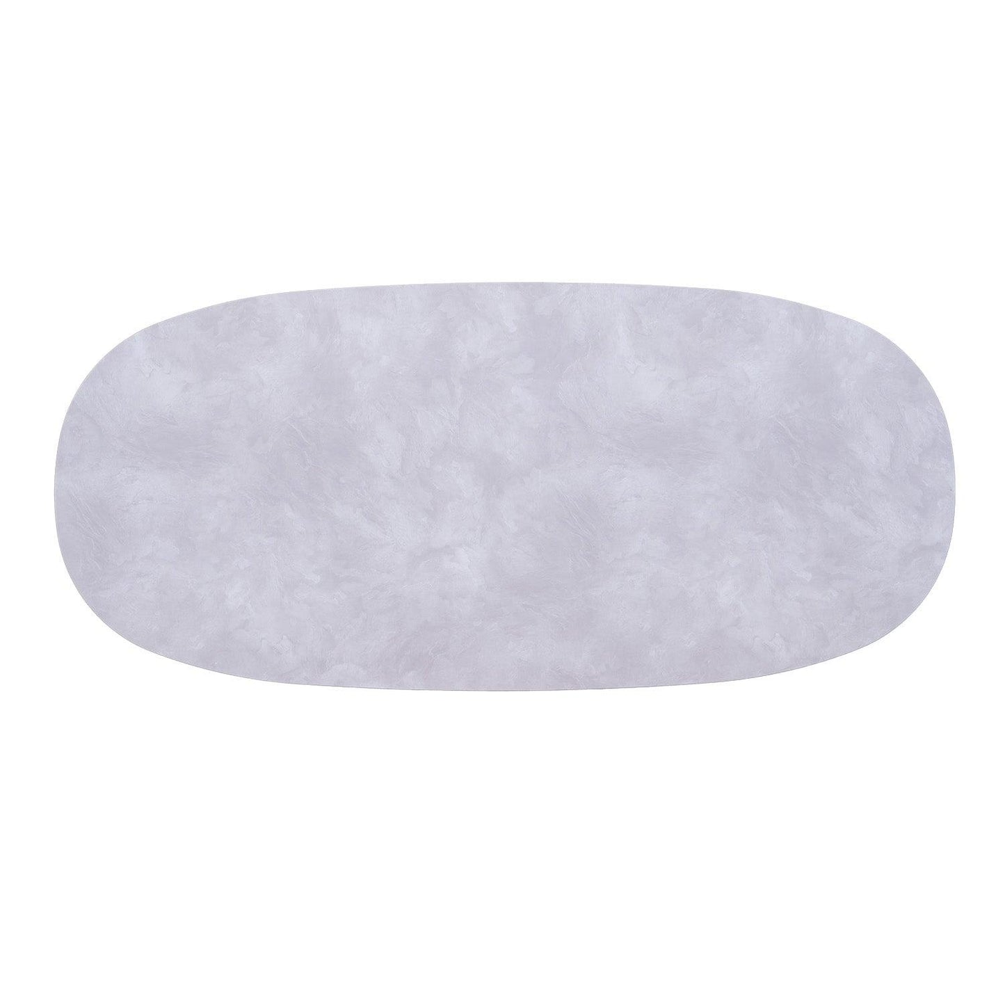 Bree's New World StorQ eettafel superellips 240x120 cm HPL Sand Stone/eiken white