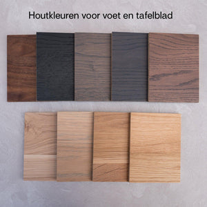 Bree's New World StorQ eettafel superellips 240x120 cm HPL Sand Stone/eiken white