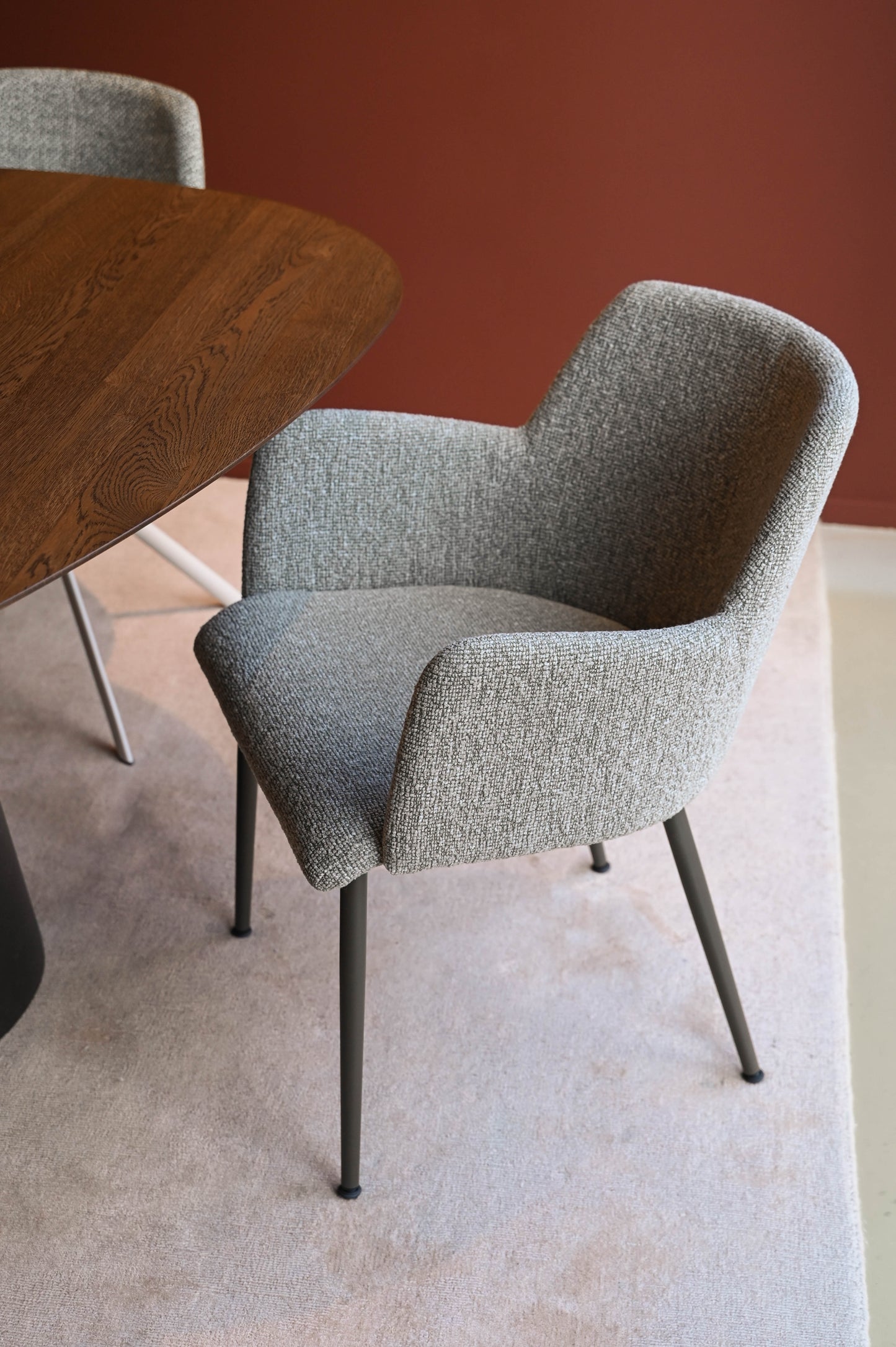 HelloChair HC119 Lysa eetkamerstoel Lodge Sand vierpoot zwart
