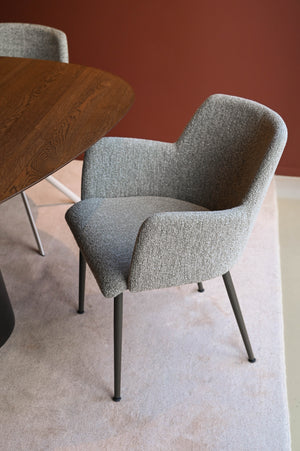 HelloChair HC119 Lysa eetkamerstoel Lodge Sand vierpoot zwart