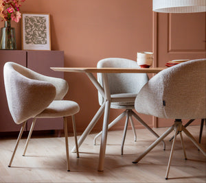 HelloTable Xyla eettafel Deens Ovaal 220x100 cm eiken Pure/Beige