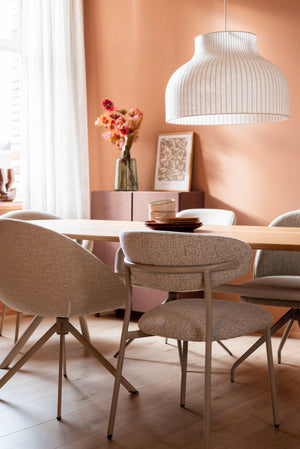 HelloChair Miyu eetkamerstoel JSJ Taupe poot beige