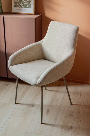 HelloChair HC23 Noam eetkamerstoel Mossa Forest vierpoot beige