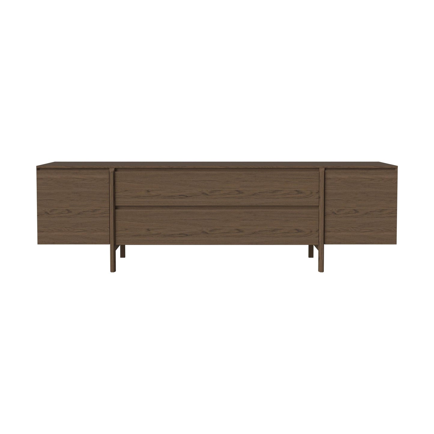 Bolia Daia dressoir met lades 240 cm donker geolied eiken
