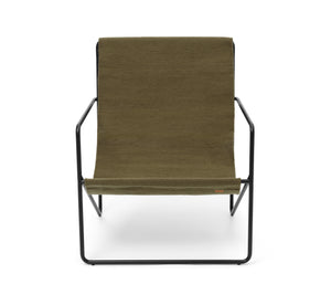 Ferm Living Desert loungestoel Olive/Black
