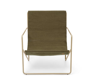 Ferm Living Desert loungestoel Olive/Cashmere