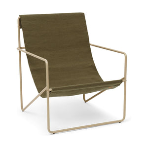 Ferm Living Desert loungestoel Olive/Cashmere